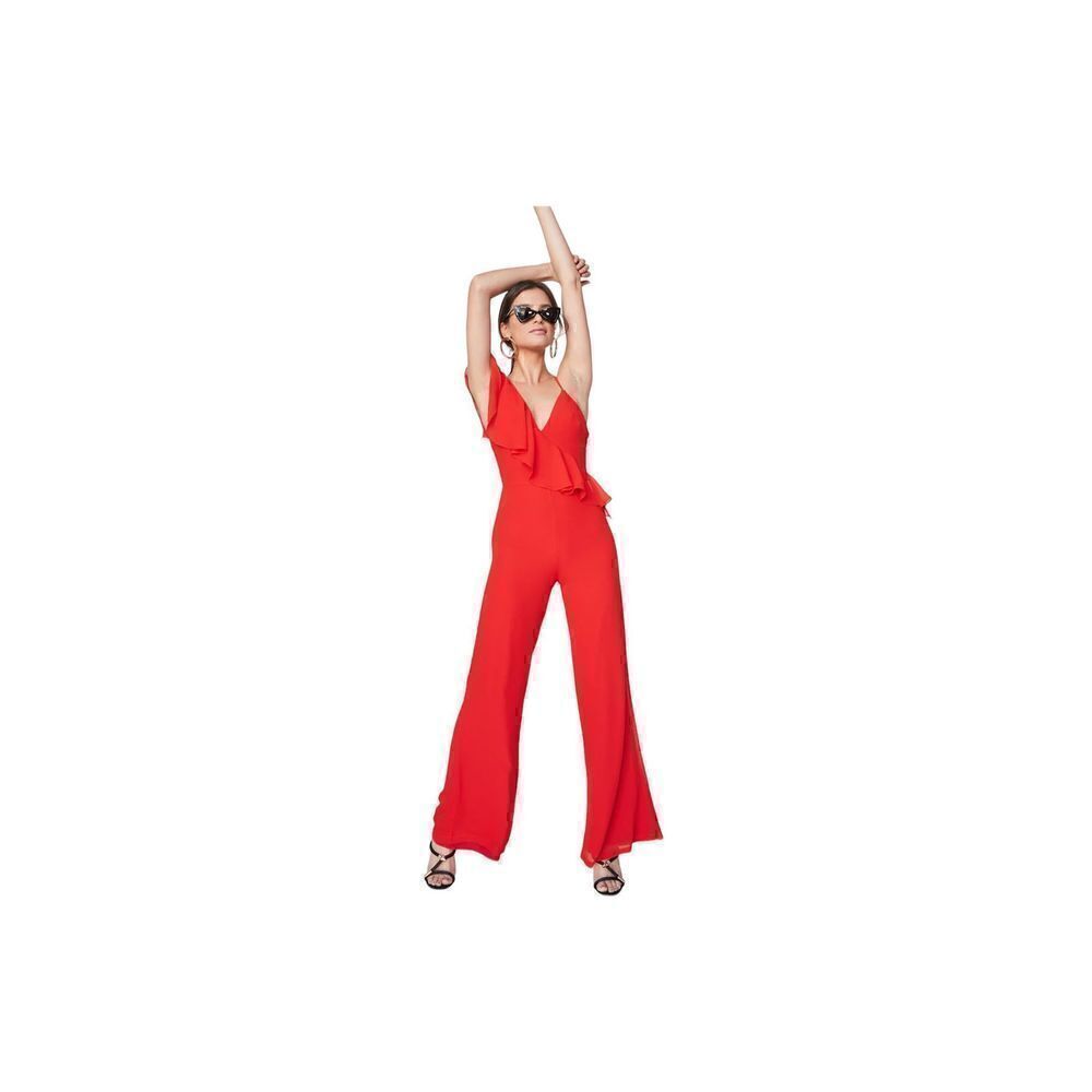 LPA Asymmetric Jumpsuit in Crimson Size Medium NWT (14-11)‎
